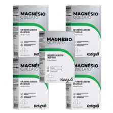Kit 5X Magn�sio Quelato - 60 C�psulas - Katigu�