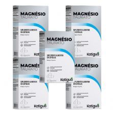 Kit 5X Magn�sio Taurato - 60 C�psulas - Katigu�