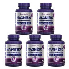 Kit 5X Magn�sio Tri Complex - 60 C�psulas - Sanavita