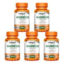 Kit 5X Magn�sio Tripla Fonte - 60 C�psulas - Katigu�