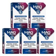 Kit 5X MagPlus 6 - 60 C�psulas - Herbamed