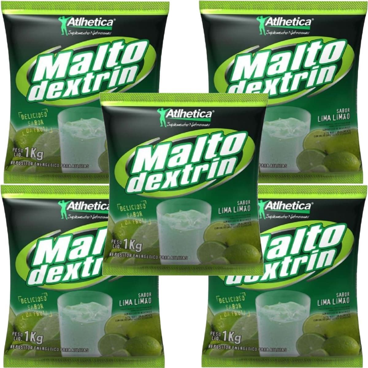 Kit 5X Maltodextrin - 1000g Lima-Lim�o - Atlhetica Nutrition