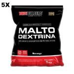 Kit 5X Maltodextrina - 1000g Morango - BodyBuilders