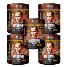 Kit 5X Maquiavel - Pr� Treino 350g Frutas Tropicais - Shark Pro