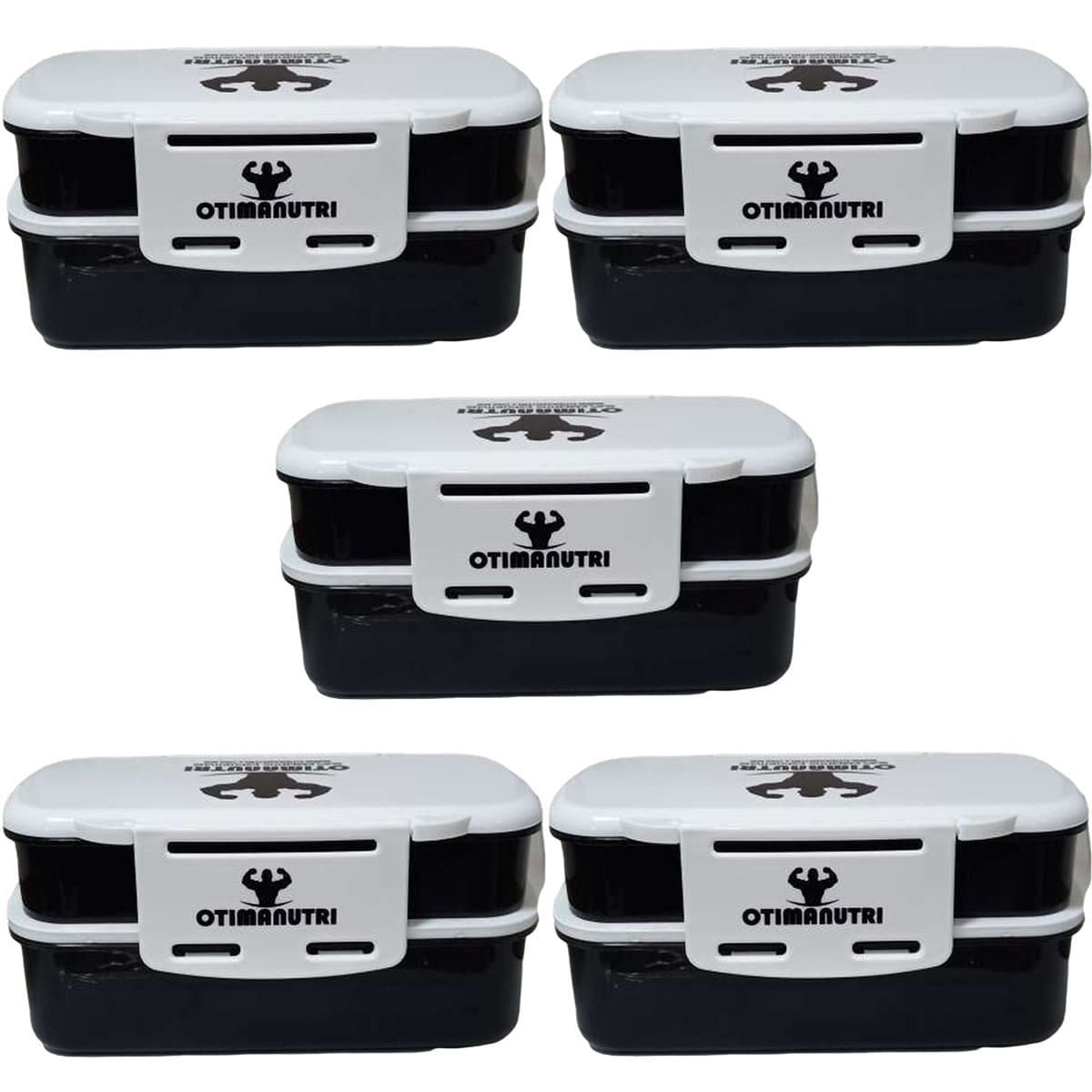 Kit 5X Marmiteira Preta - OtimaNutri