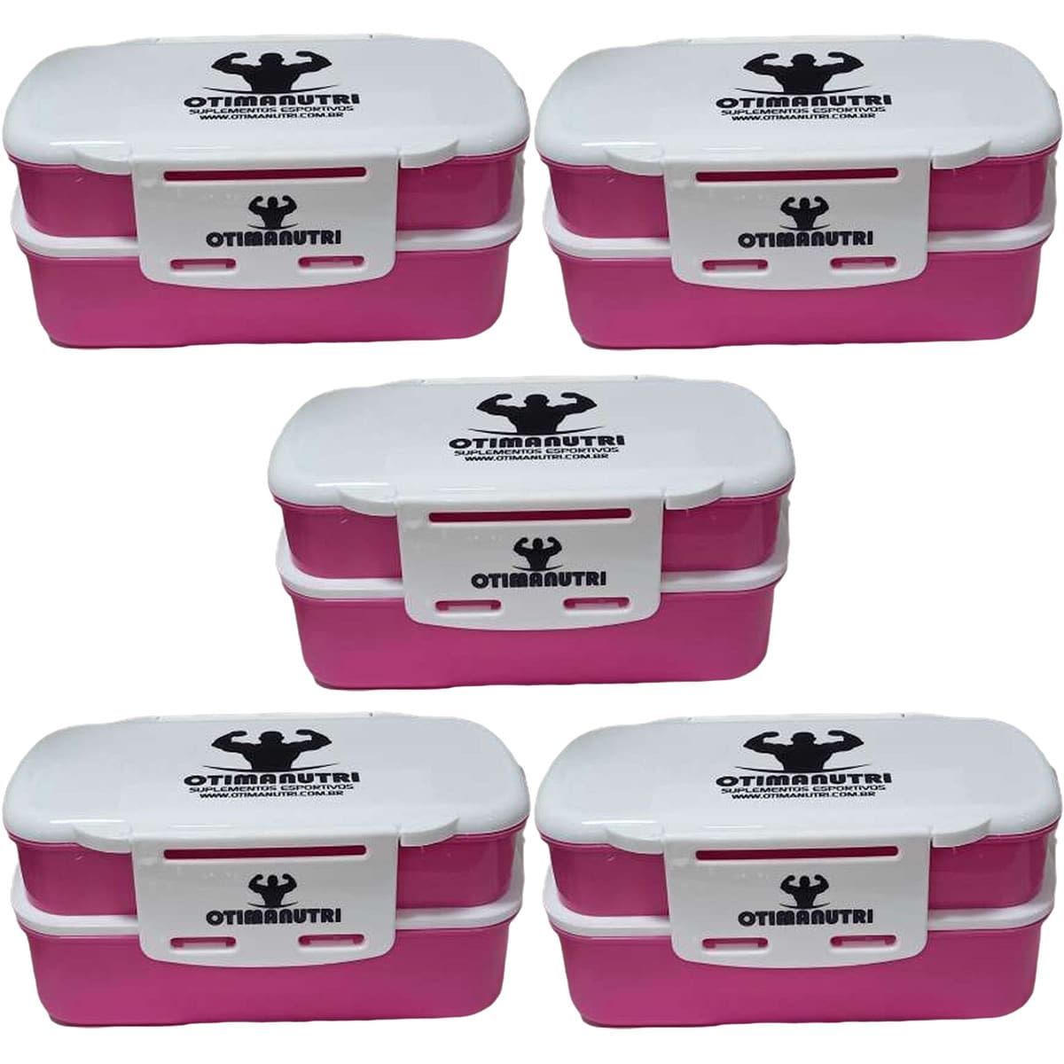 Kit 5X Marmiteira Rosa - OtimaNutri