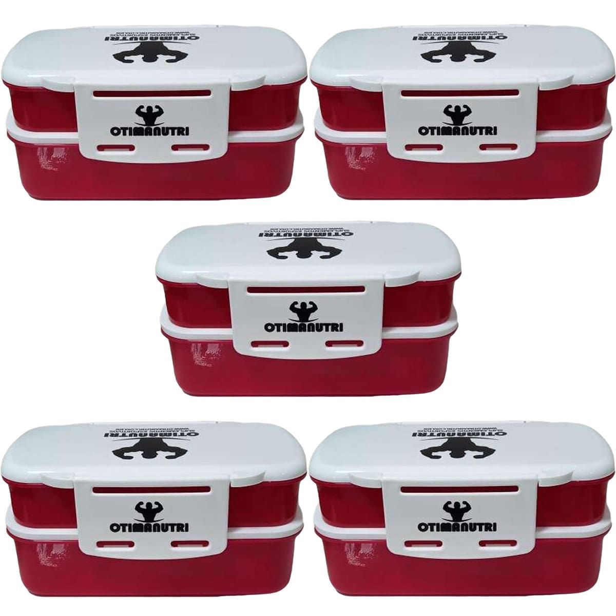 Kit 5X Marmiteira Vermelha - OtimaNutri