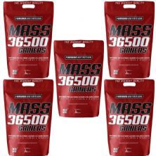 Kit 5X Mass 36500 Gainers - 3000g Chocolate - Furious Nutrition