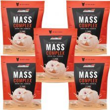Kit 5X Mass Complex - 1500g Refil Baunilha - New Millen