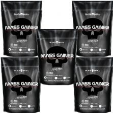 Kit 5X Mass Gainer - 3000g Refil Chocolate - Black Skull