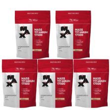 Kit 5X Mass Titanium 17500 - 1400g Refil Baunilha - Max Titanium