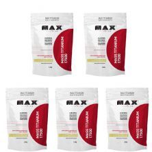 Kit 5X Mass Titanium 17500 - 1400g Refil Leite Condensado - Max Titanium