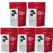 Kit 5X Mass Titanium 17500 - 1400g Refil Morango - Max Titanium