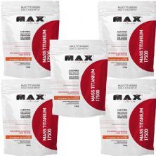 Kit 5X Mass Titanium 17500 - 1400g Refil Vitamina de Frutas - Max Titanium
