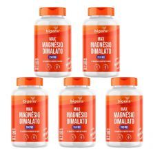 Kit 5X Max Magnesio Dimalato 350mg - 180 C�psulas - Bigens