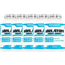 Kit 5X Melaton Night Assist Clinical Labs - 60 C�psulas - Body Nutry
