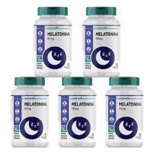 Kit 5X Melatonina - 210mcg 60 comprimidos - Nutralin