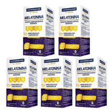 Kit 5X Melatonina - 60 Comprimidos Maracuj� - Catarinense Nutri��o