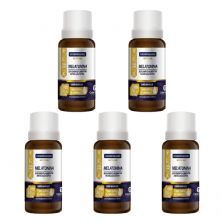 Kit 5X Melatonina em Gotas - 20ml Maracuj� - Catarinense Nutri��o