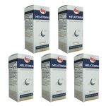 Kit 5X Melatonina Gotas - 20ml Menta - Vitafor