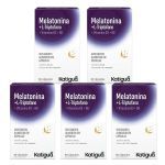 Kit 5X Melatonina + L-Triptofano 500mg - 60 C�psulas - katigu�