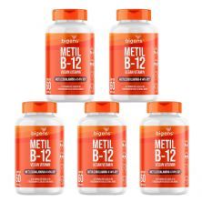 Kit 5X Metil B12 Vegan Vitamin - 60 C�psulas - Bigens