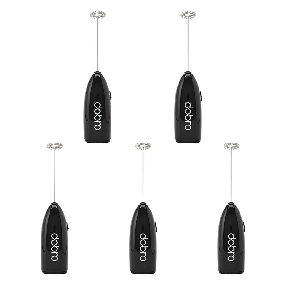 Kit 5X Mixer Misturador de Bebidas - Preto - Dobro