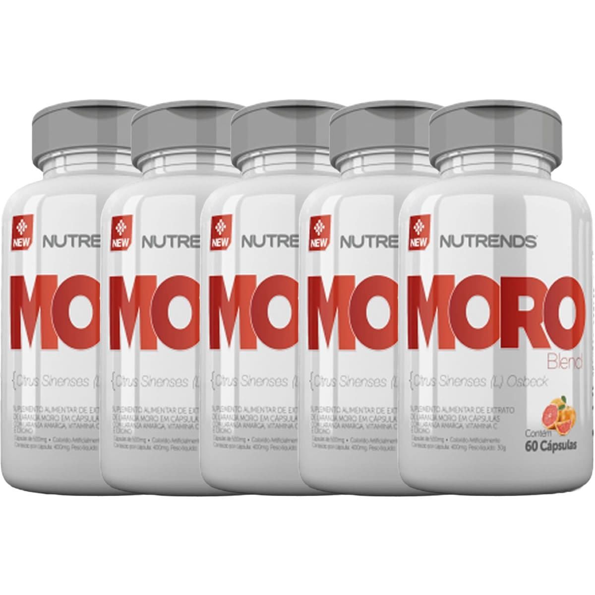 Kit 5X Moro Blend 500mg - 60 C�psulas - Nutrends