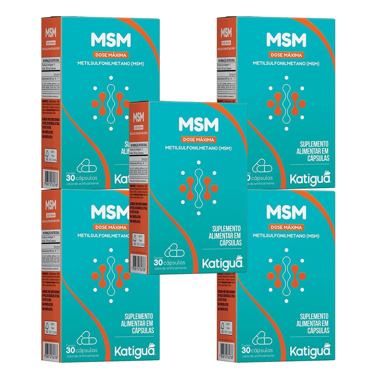 Kit 5X MSM Dose M�xima - 30 C�psulas - Katigu�