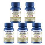 Kit 5X Multi Polivitaminico Cabelos & Unhas - 60 C�psulas - Catarinense Nutri��o