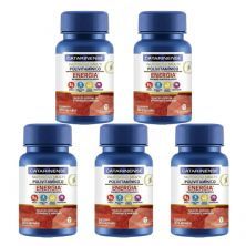 Kit 5X Multi Polivitaminico Energia - 60 C�psulas - Catarinense Nutri��o