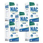 Kit 5X NAC N-Acetil L-Ciste�na - 60 C�psulas - Lauton Nutrition