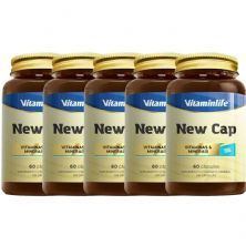 Kit 5X New Cap Hair - 60 Comprimidos - VitaminLife
