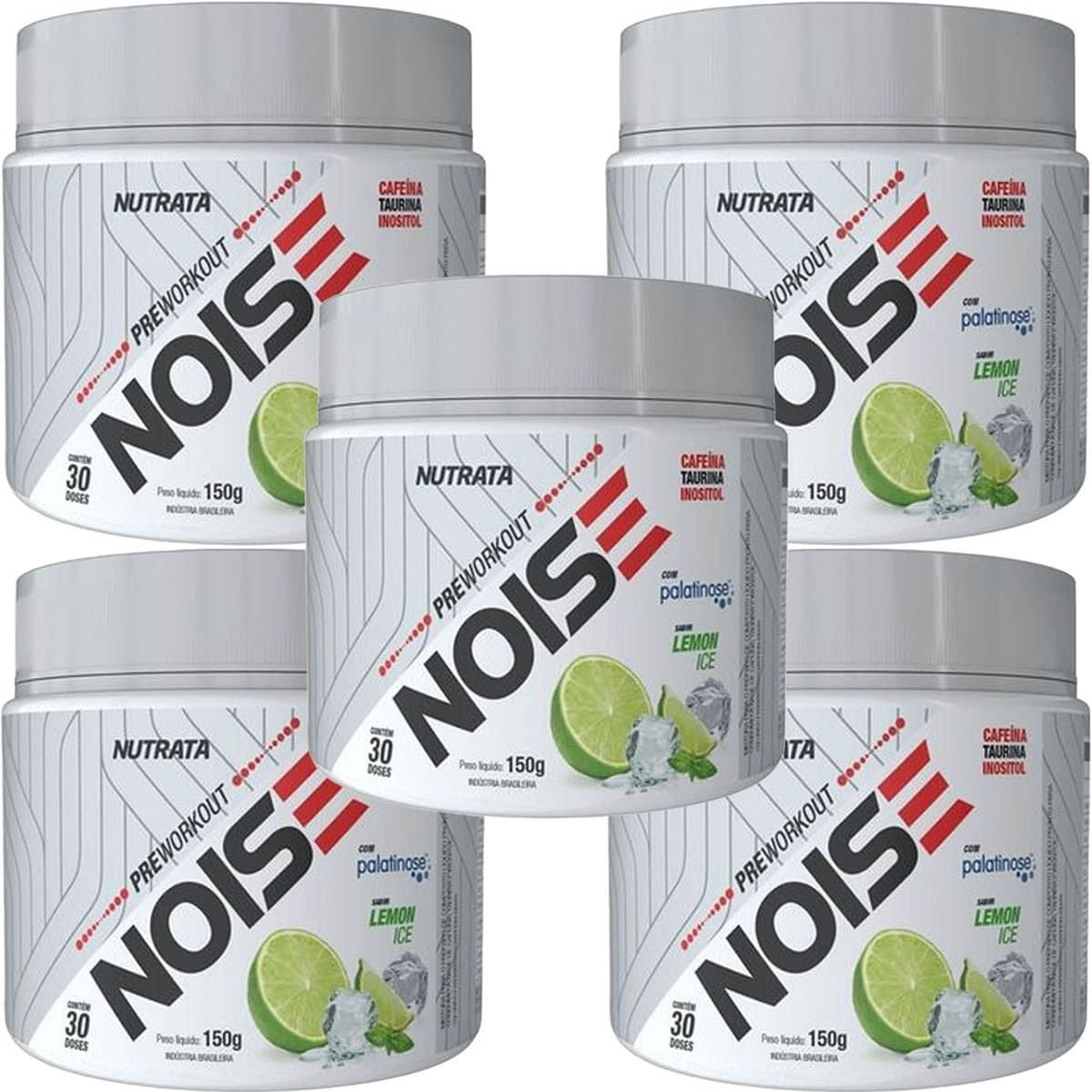 Kit 5X Noise Antiox -  150g  Lemon Ice - Nutrata