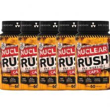 Kit 5X Nuclear Rush Caps Pre Workout - 60 C�psulas - BodyAction