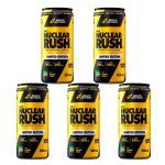 Kit 5X Nuclear Rush Pre Workout Drink - 269ml Guaran� Fusion - BodyAction