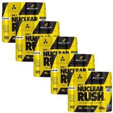 Kit 5X Nuclear Rush Pre Workout Powder - 100g Uva - BodyAction