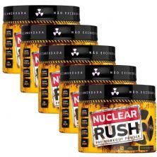Kit 5X Nuclear Rush Pre Workut Powder - 100g Morango - BodyAction