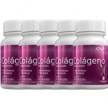Kit 5X Nuova Col�geno Hidrolisado - 60 C�psulas - Catarinense Nutri��o