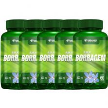 Kit 5X �leo de Borragem - 60 C�psulas - Herbamed