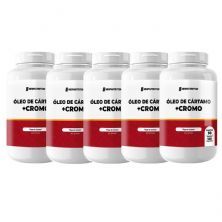 Kit 5X �leo de C�rtamo + Cromo - 120 C�psulas - NewNutrition