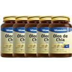 Kit 5X �leo de Chia 500mg - 60 Softgels - Vitaminlife