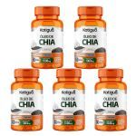 Kit 5X �leo de Chia - 60 C�psulas - Katigu�