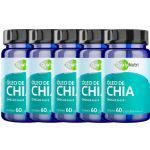Kit 5X �leo de Chia - 60 C�psulas - QualyNutri