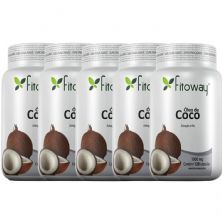 Kit 5X Oleo de C�co 1g - 120 C�psulas - Fitoway