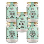 Kit 5X �leo de Coco Sem Sabor - 500ml - Santo �leo