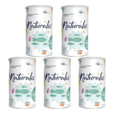 Kit 5X �leo de Peixe �mega 3 - 180 C�psulas - Naturalis