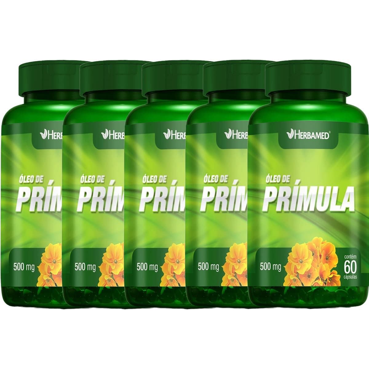 Kit 5X �leo de Pr�mula - 60 C�psulas - Herbamed