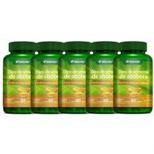 Kit 5X �leo de Semente de Ab�bora - 60 C�psulas - Herbamed