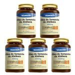 Kit 5X �leo de Semente de Ab�bora - 60 Softgels - VitaminLife